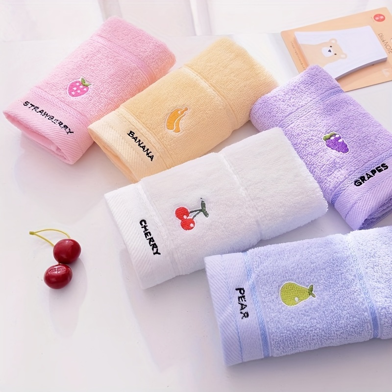 Cloth Face Mask Washable - 3 Ręczniki dziecięce z wzorem owoców