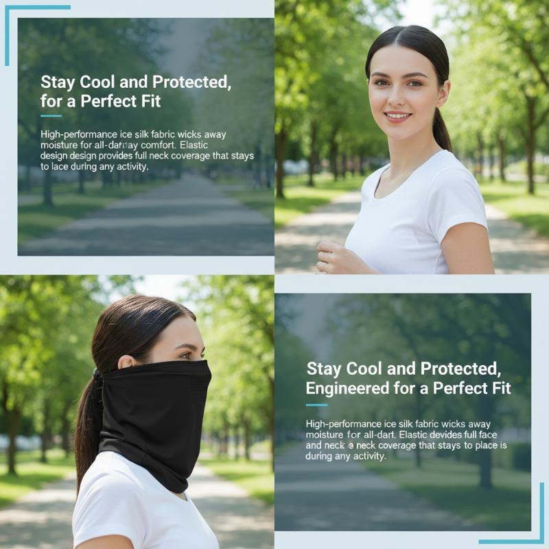 Ochrona twarzy z jedwabiu lodo – Neck Gaiter Face Cover recenzja i cena